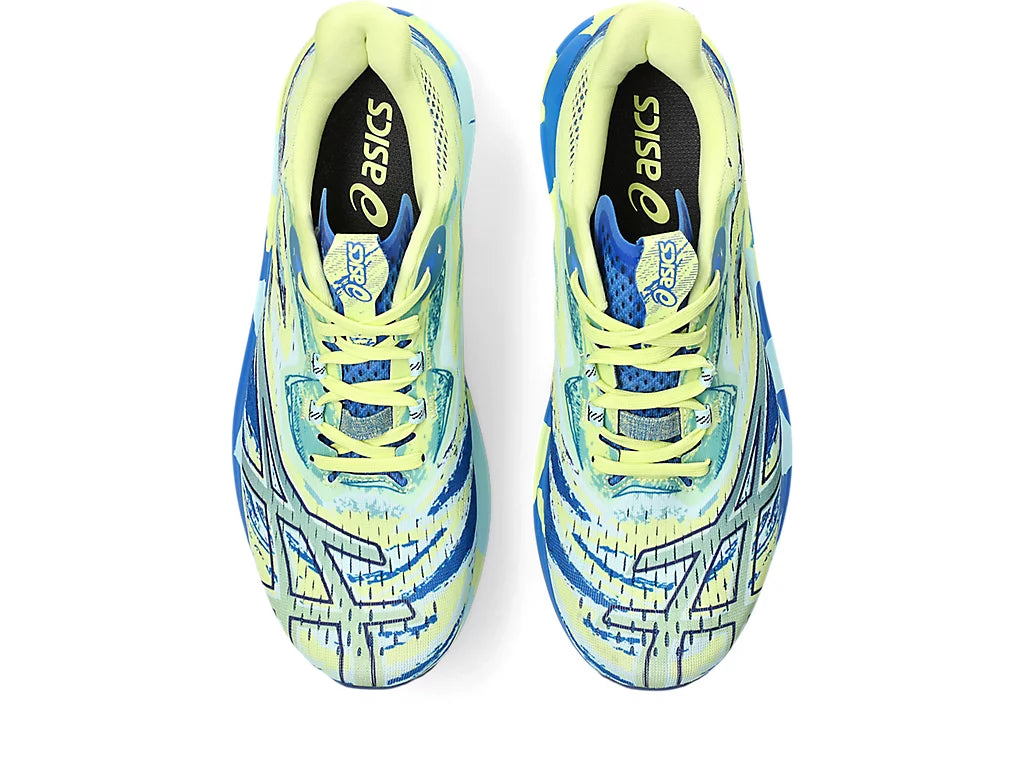 Top view of the Men's Noosa Tri 15 by ASICS in the color Illusion Blue/Aquamarine