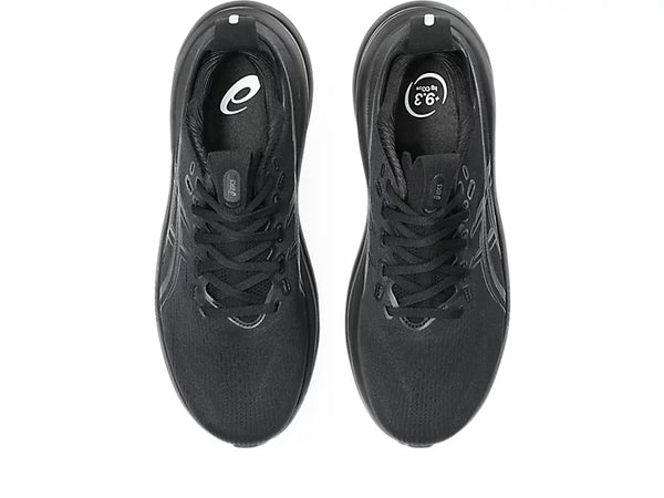 Black laces are used to match the upper.