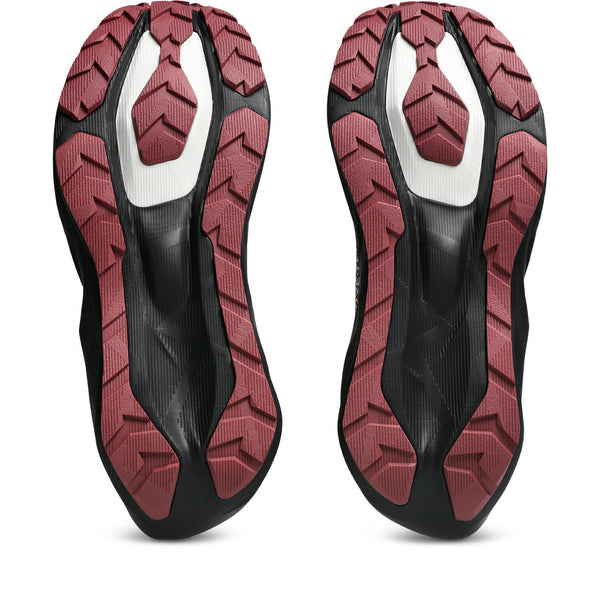 Deep red rubber is used on the outsole.