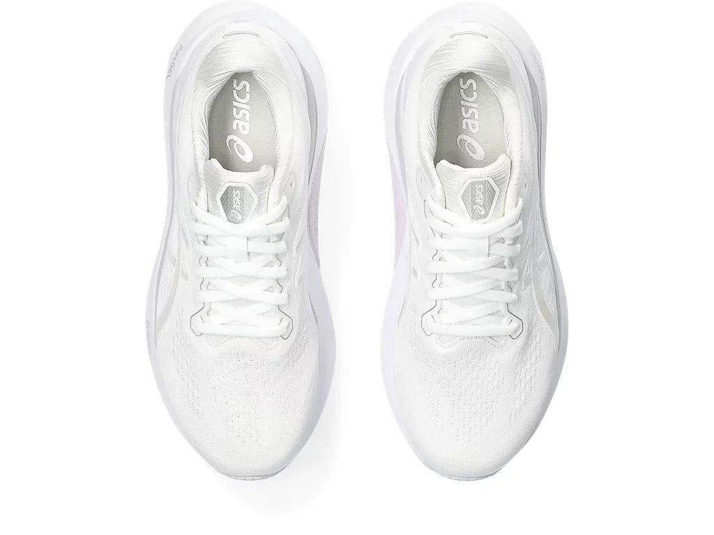 Top view of the Women's Kayano 30 (Anniversary) in White/Lilac/Hint