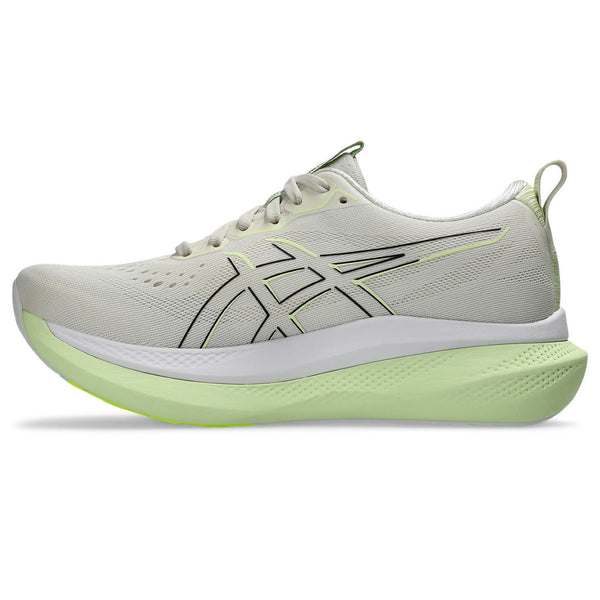 The medial side of this women's ASICS running shoe looks just like the lateral side.