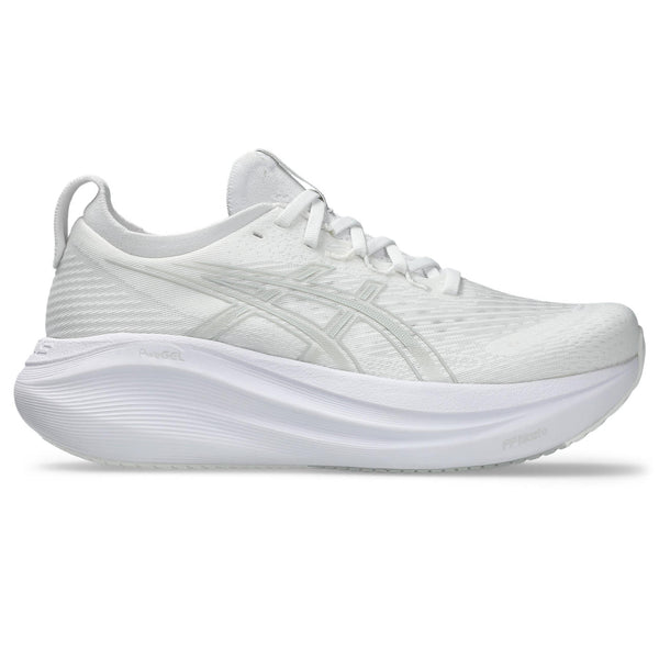 This women's Nimbus 27 is a tonal white and looks very fashionable.