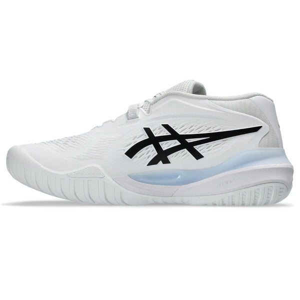 A medial side view of this shoe shows the gel and foam layers of the midsole.