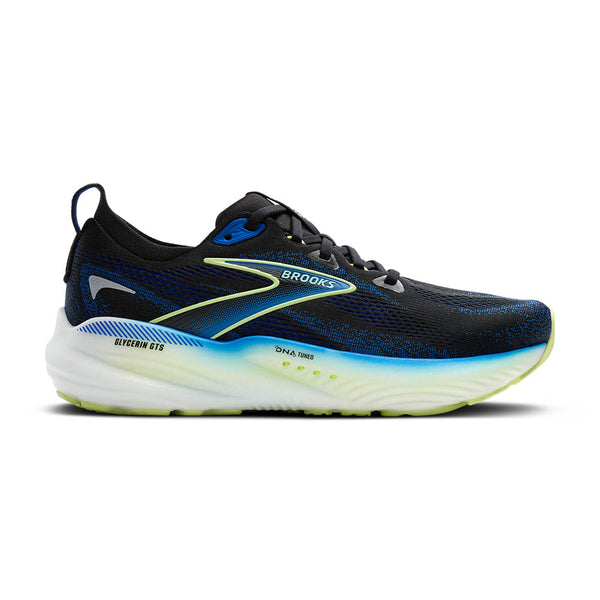 This men's Glycerin 22 has a dark blue and black upper.