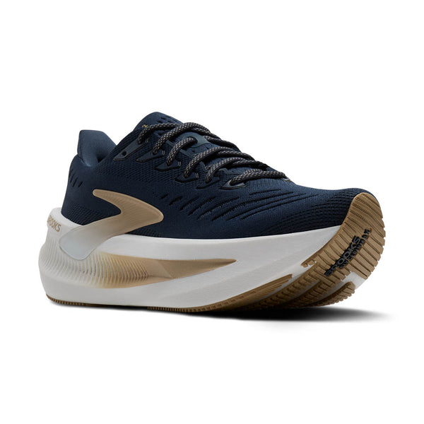 Navy Glycerin Max 2 running shoe with white sole on a white background.