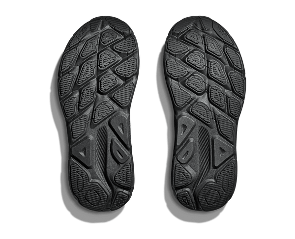 Black rubber is used on the outsole of the shoe to provide traction.