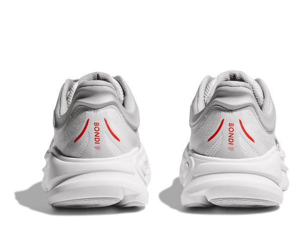 The heel area of these shoes have the style name, Bondi 9, written in red.