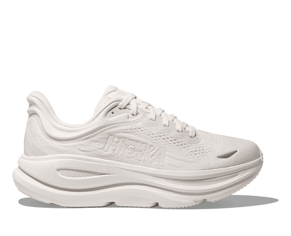 The Bondi 9 has a white upper and midsole.