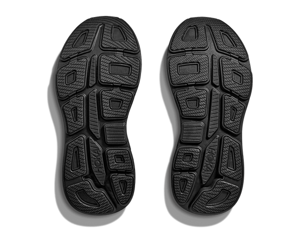 The outsole of the Bondi 9 has lots of pods that help with traction and durability.