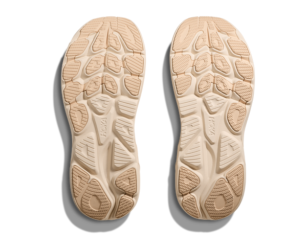 Cream colored rubber is used on the outsole of the shoe to match the midsole.