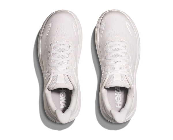 White laces and insoles are used to continue the tonal look of this shoe.