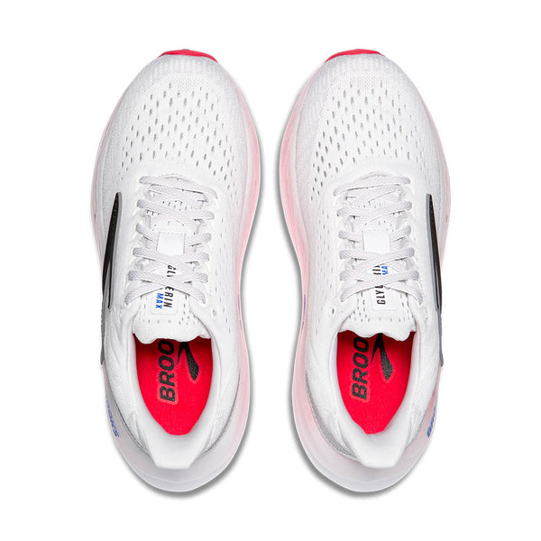 The insoles of this Women's Glycerin Max are bright pink with a black Brooks logo.