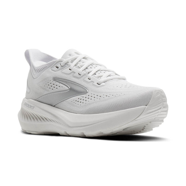 White running shoe on a white background