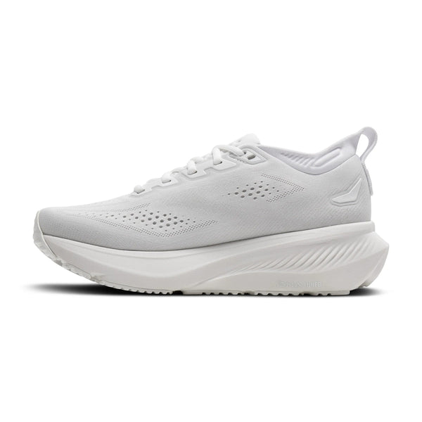 White running shoe on a white background