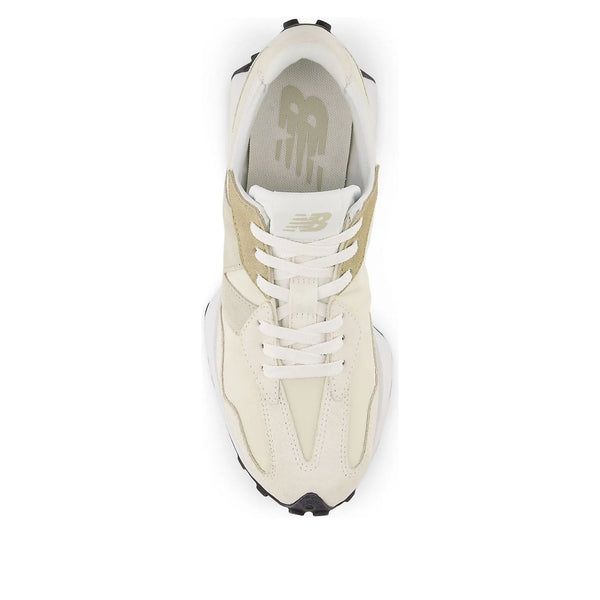 Beige sneaker with white sole on a white background
