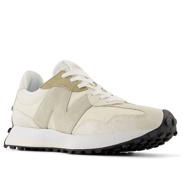 Beige sneaker with white sole on a white background