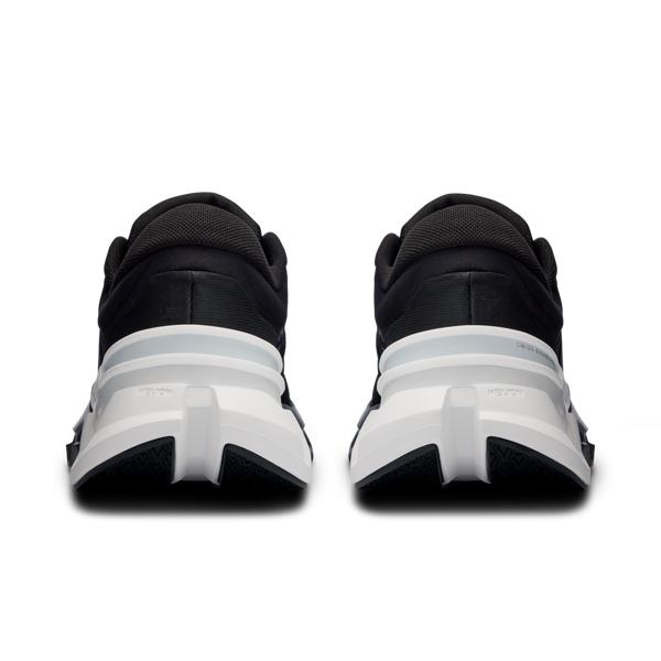 A closeup of the heel area of the Cloudflyer 5 with an white midsole in the back.