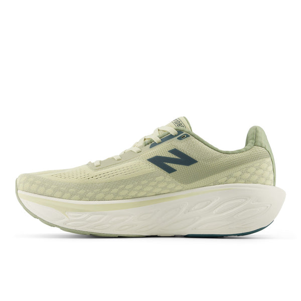 The medial side of this 1080 NB shoe has a small black N logo and a white midsole.