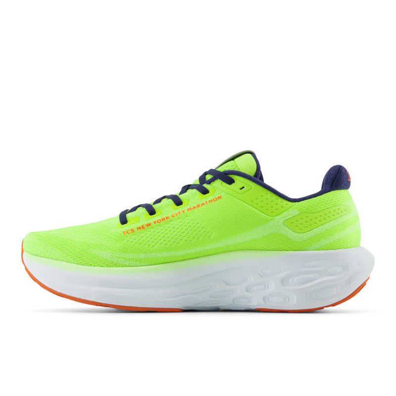 The medial side of these Men's 1080v13 have the words TCS New York City Marathon written on the upper