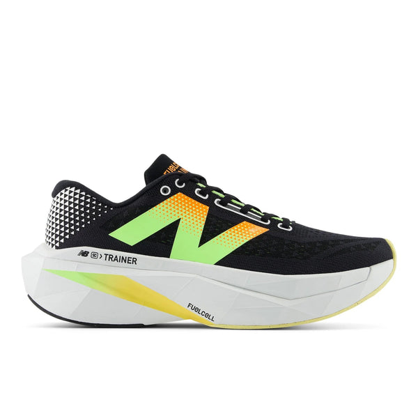 The New Balance SuperComp Trainer V3 is built for half and full-marathon training, these shoes deliver comfort every step of the way. These incredible running shoes offer a lot of cushioning through the heel and midfoot. This soft feel also results in a bounce onto the forefoot and a fast roll into the next step.