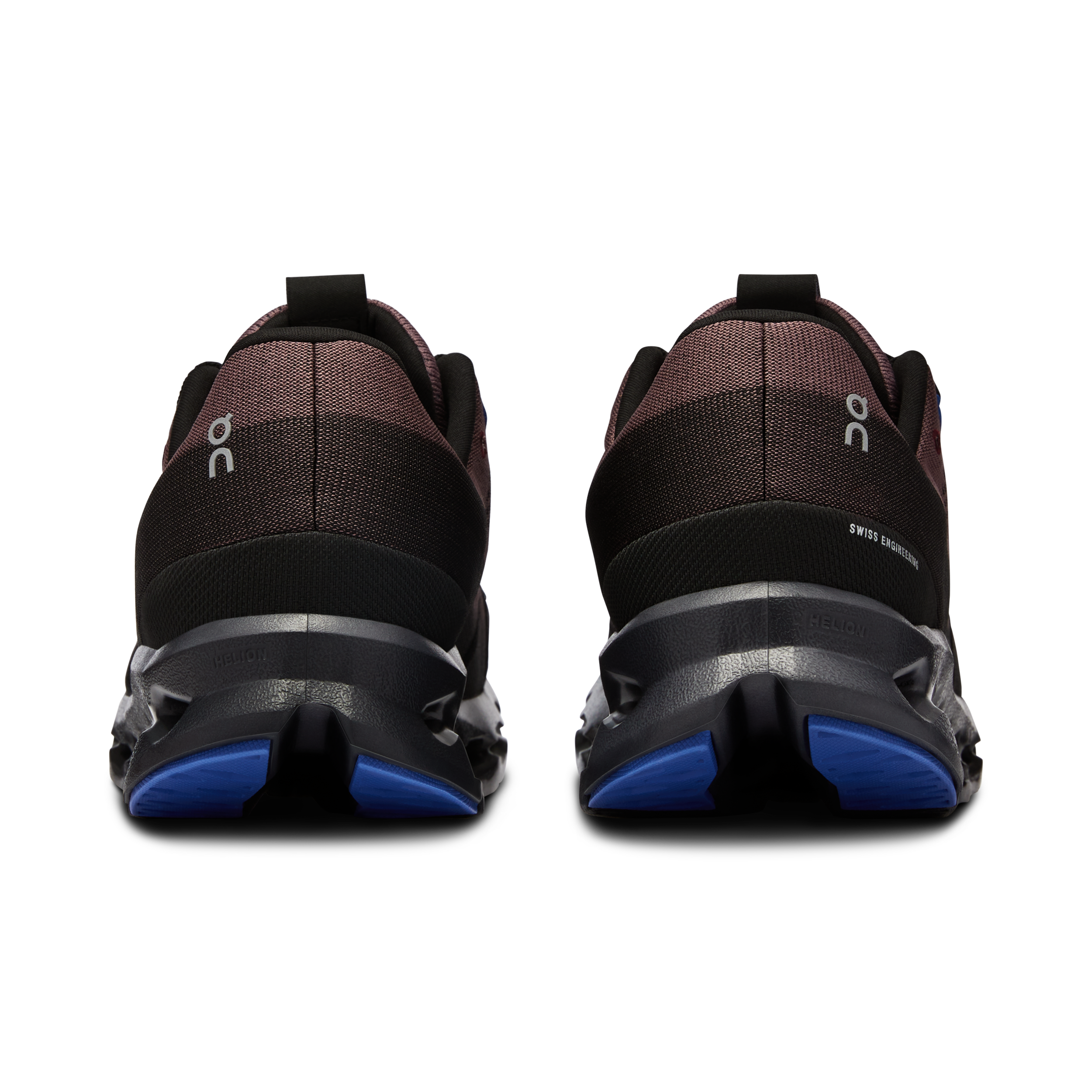 Back view of the Men's Cloudsurfer in Black/Cobalt