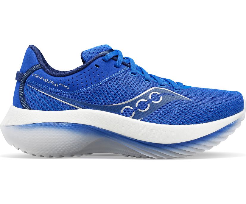Lateral view of the Men's Kinvara Pro in SuperBlue/Indigo