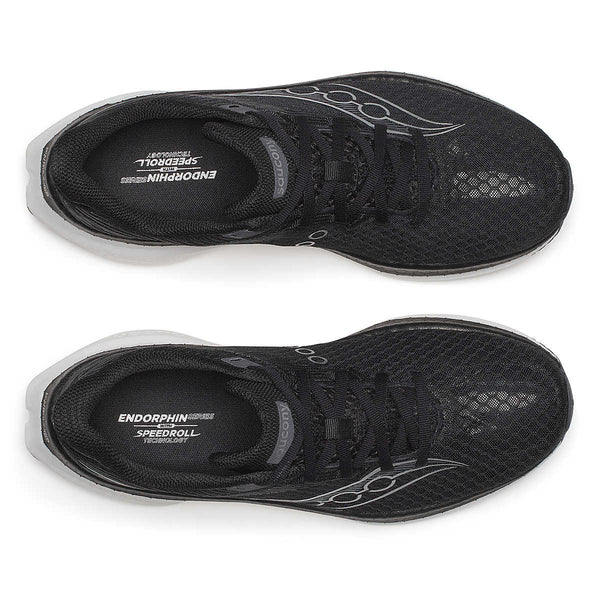 Top down view of a Men's Saucony Endorphin running shoe.
