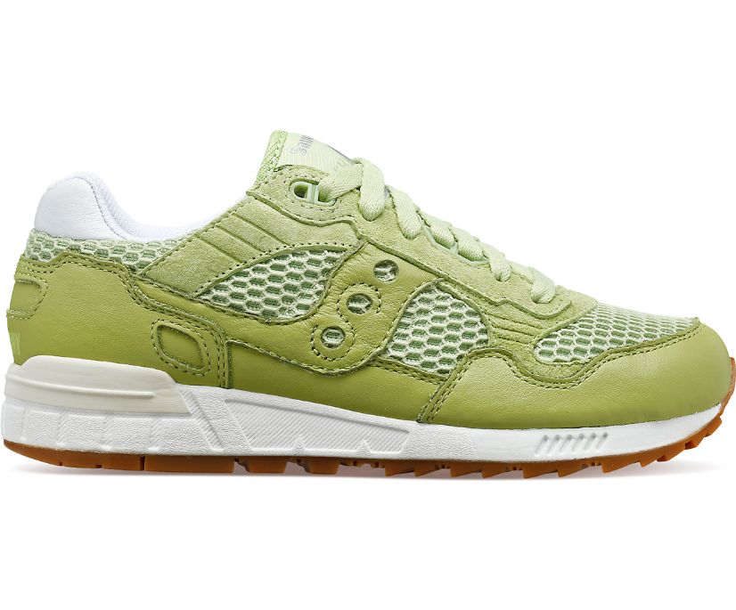 Lateral view of the Women's Shadow 5000 Summer by Saucony in the color Mint