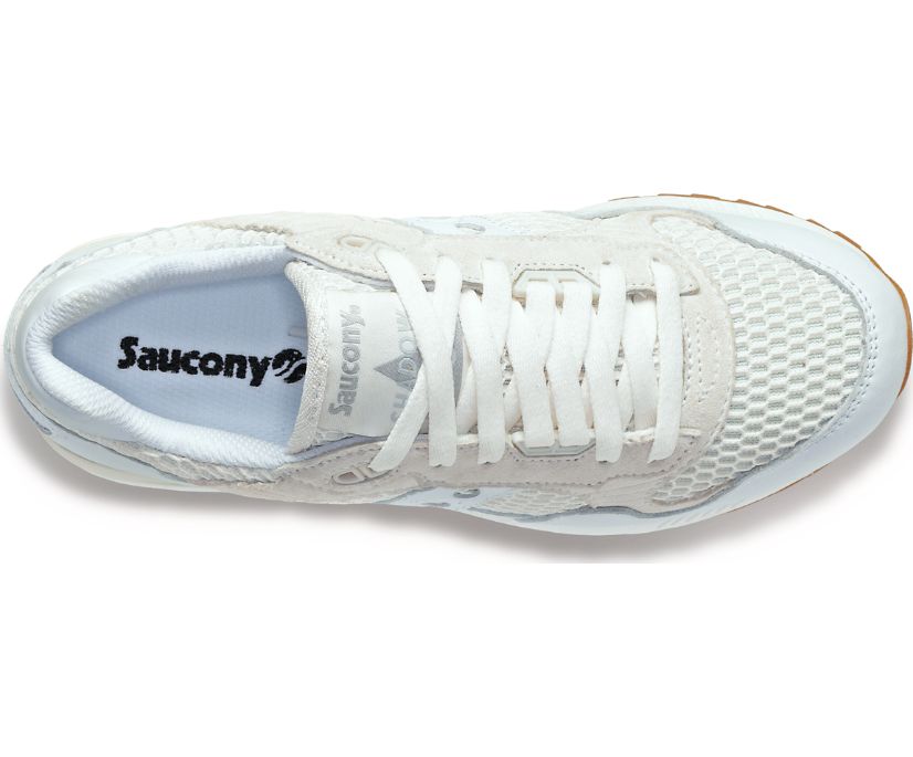 Top view of the Women's Shadow 5000 Summer by Saucony in White/White