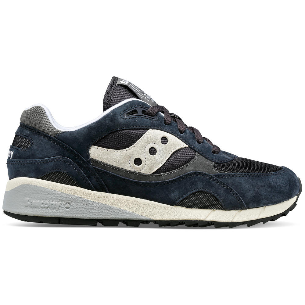 Lateral view of the Men's Shadow 6000 lifestyle shoe in the color Navy/Gray