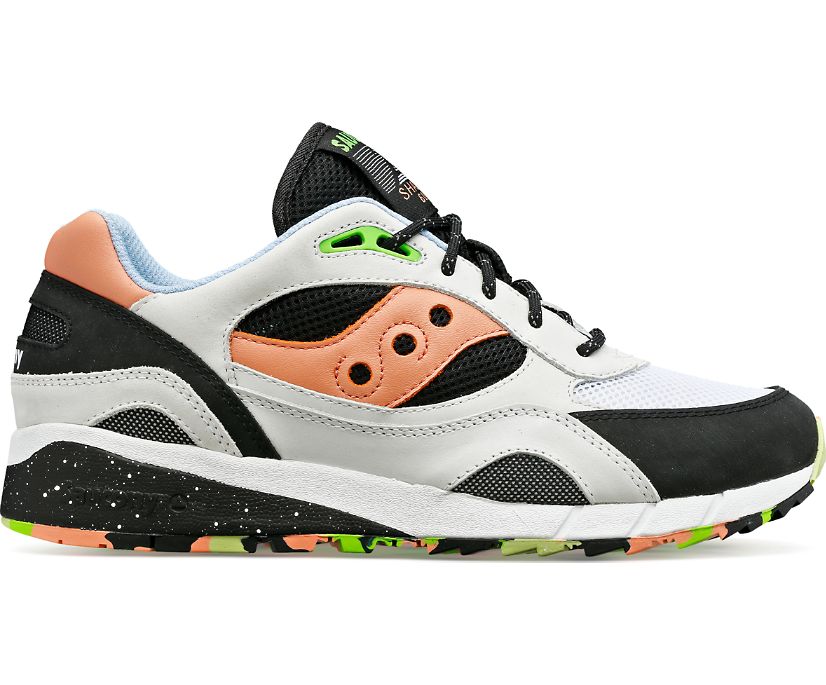 Lateral view of the Men's Shadow 6000 Otherworld by Saucony in White/Blush