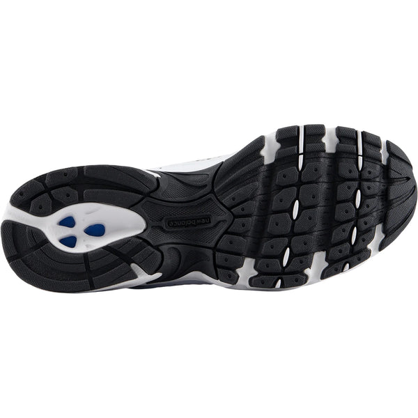 White athletic shoe with gray accents on a white background