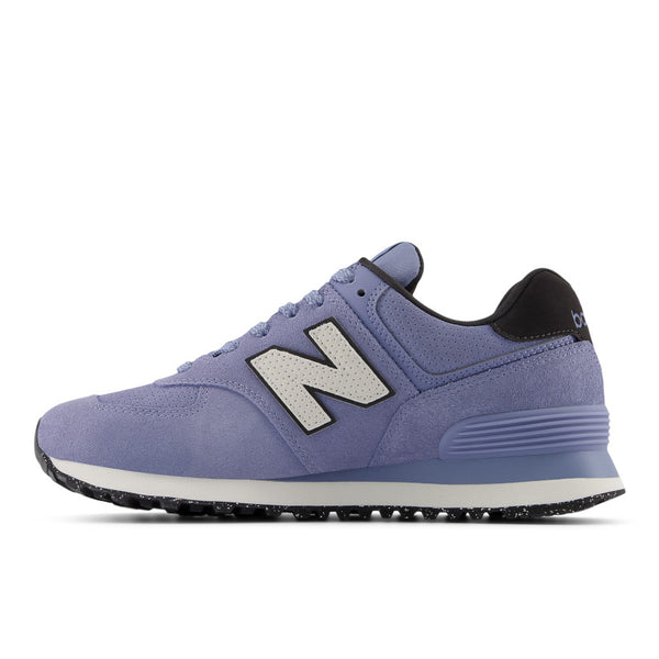 The medial side of this 574 looks just like the lateral side and th back heel collar can be seen.