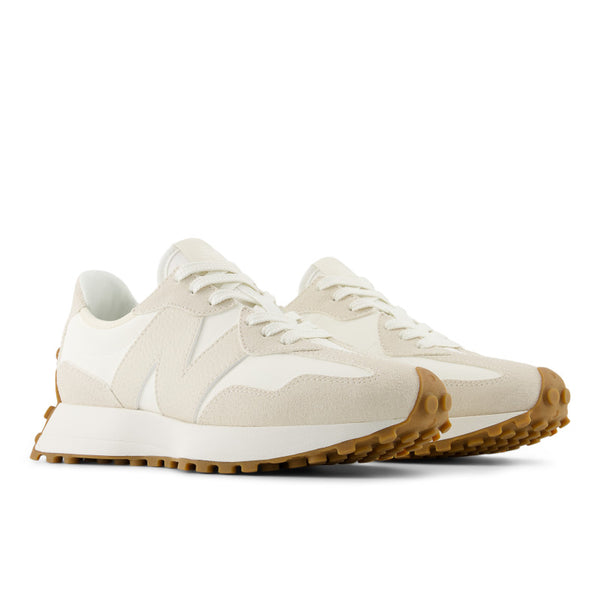 The outsole of this 327 has circular lugs for traction and a bit of fashion.