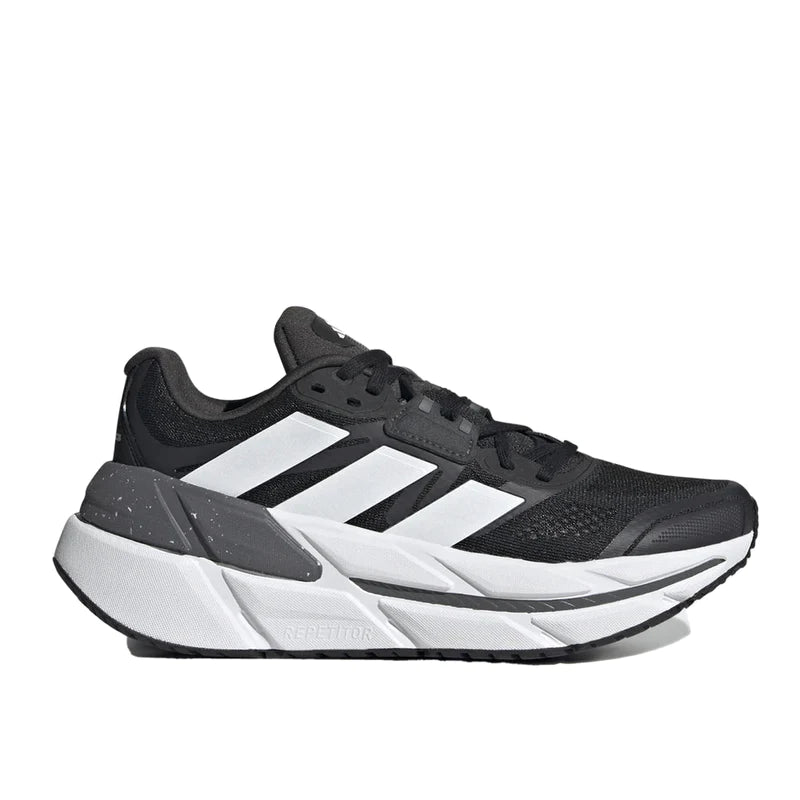 The dual-density midsole provides a soft, cushioned landing, with plenty of rocker to propel you forward. Firmer foam in the heel protects and stabilizes the foot, while an internal wrap gives a locked-in feel.