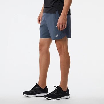Side view of men's 7" short
