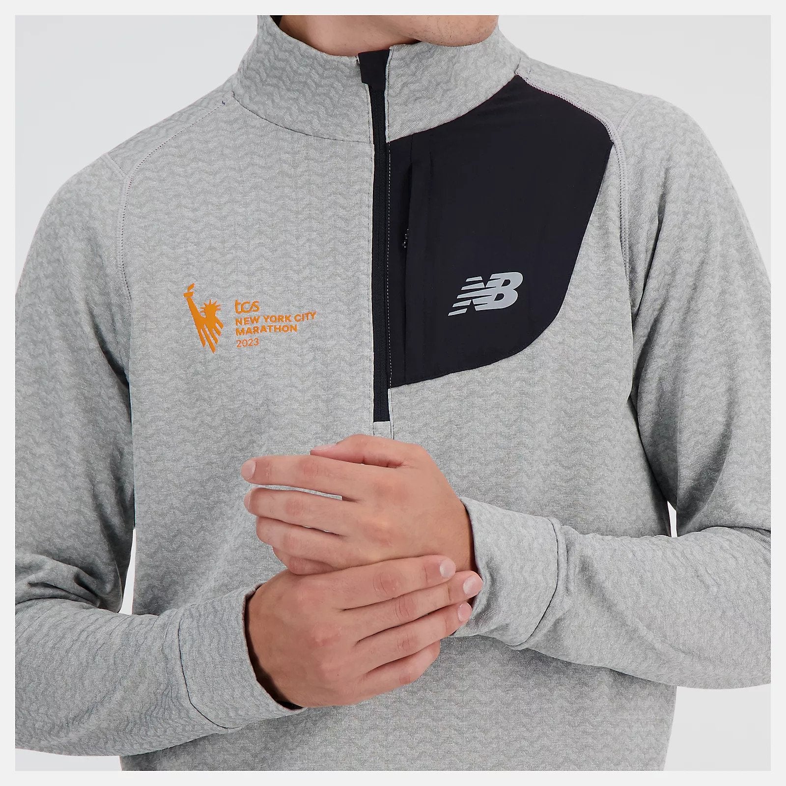 NYC Marathon NB Heat Grid Half Zip
