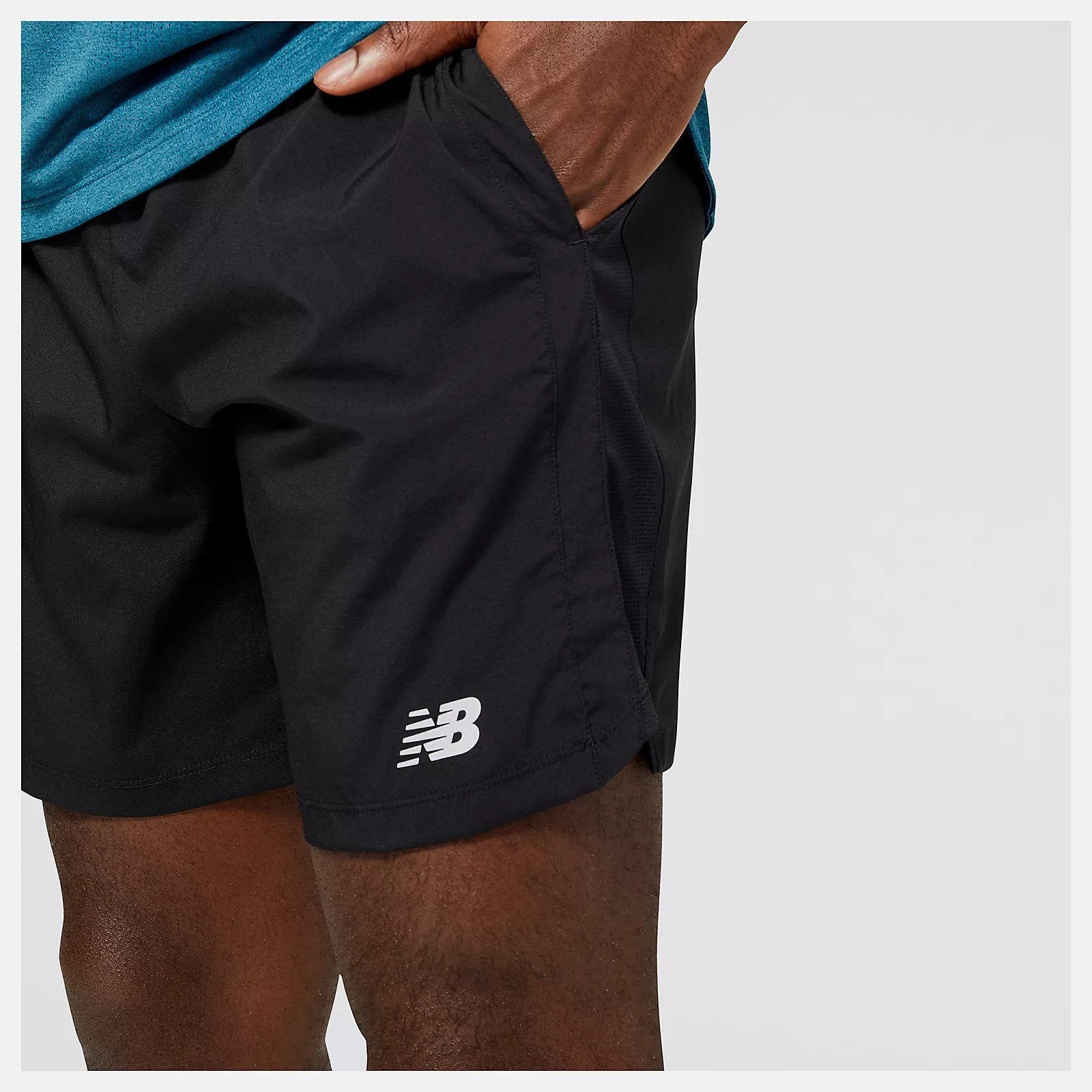 Close up view of mens 7" Short