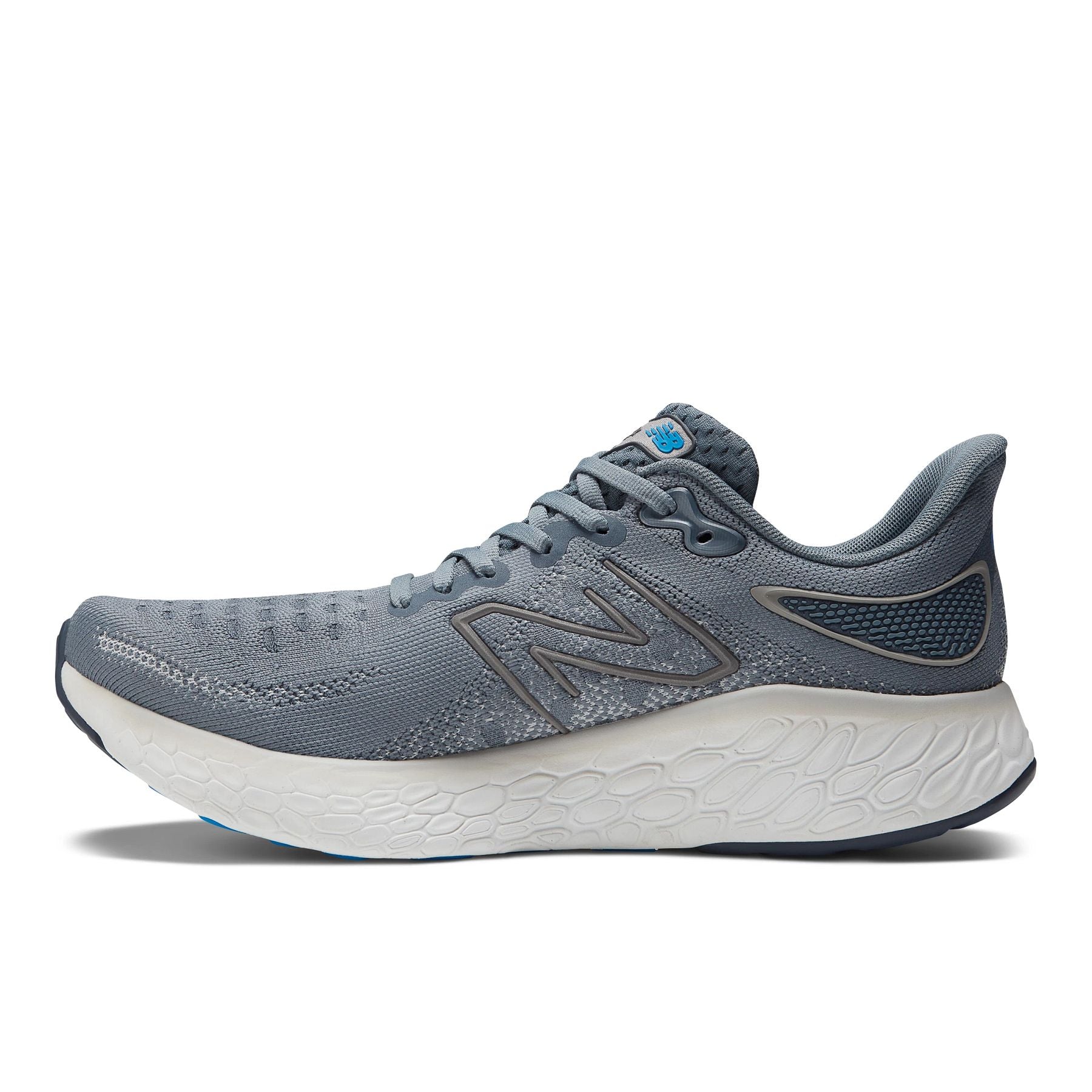 Medial view of the Men's New Balance 1080 V12 in Grey