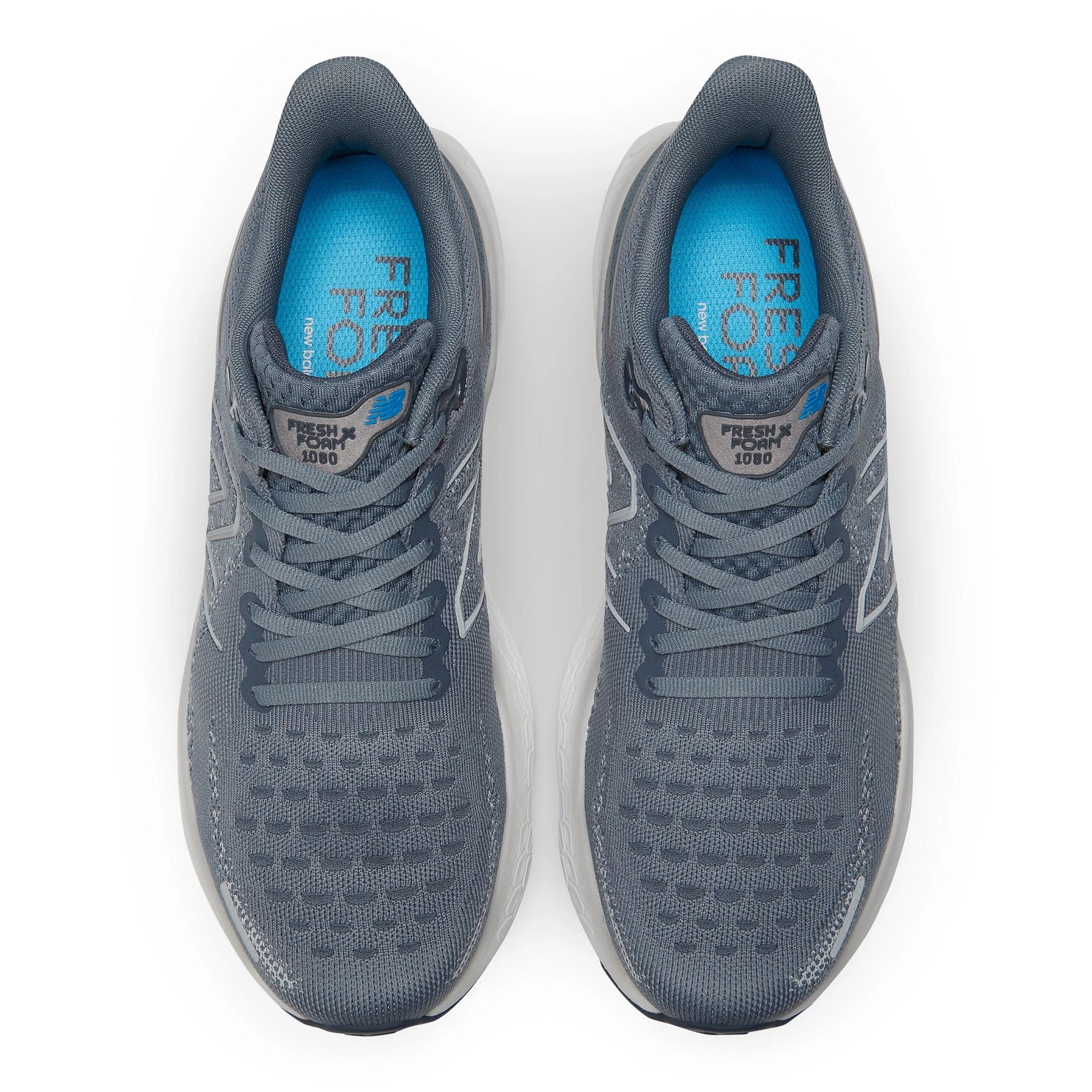 Top view of the Men's New Balance 1080 V12 in Grey