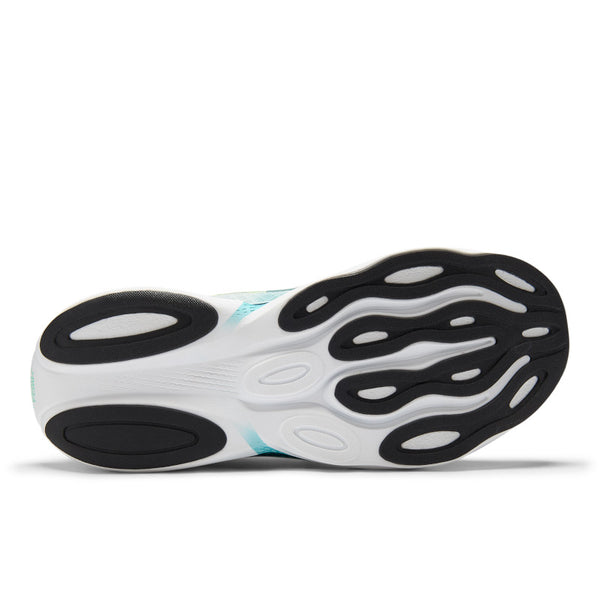 Sole of a shoe with unique design on a white background.