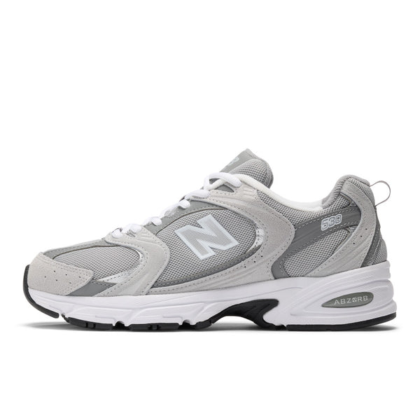 The medial side of this shoe has an N logo and says ABZORB near the heel.