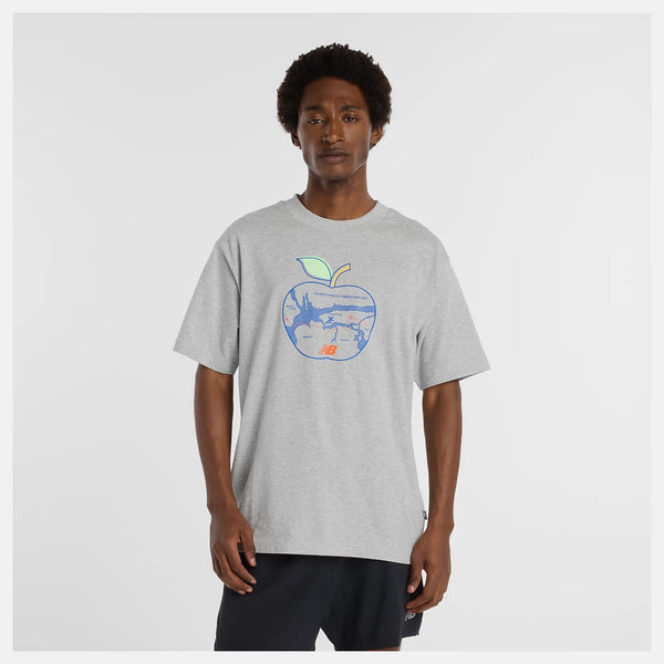 grey shirt with map of NYC on it