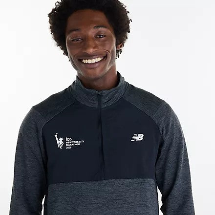 Men's NYC Marathon RC Essential Heat Grid 1/2 Zip