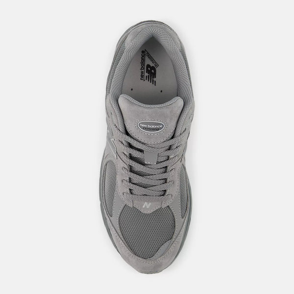 Gray New Balance sneaker on a white background