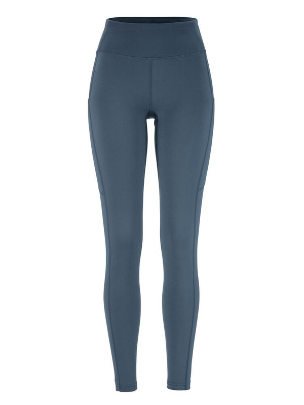 Blue leggings on a white background