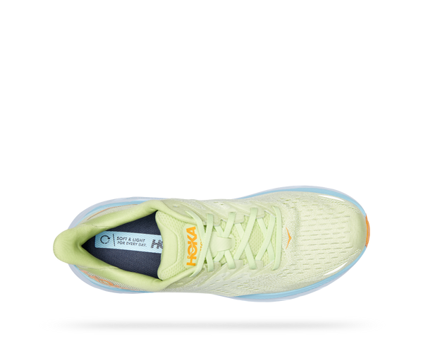 The Men's Hoka Clifton 8 has quickly evolved into one of our best-selling shoes and for good reason. This style has a soft underfoot foot feel, fairly wide platform for a stable/balanced ride along with a engineered mesh upper that provides a lightweight and breathable feel to the shoe. There's no doubt the Clifton 8 deserves to be right at the top among a few favorites.