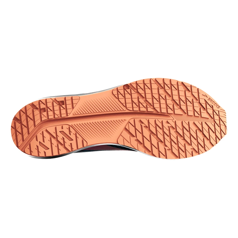 Bottom (outer sole) view of the Men's Hyperion Tempo in the color Blue/Phantom/Cosmo