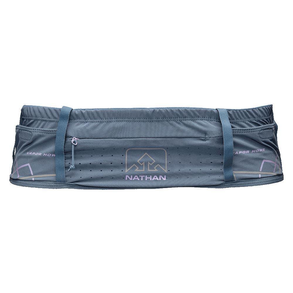 Front view of the VaporHowe Waistpack from Nathan in the color Blue Mirage/Lupine