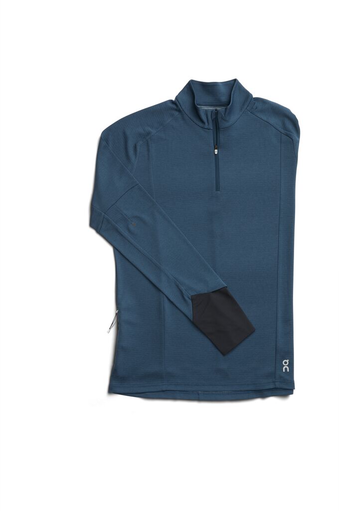 Front view of the Men's Weather Shirt by ON in the color Navy